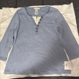 Liz Claiborne Blue Long Sleeve Top